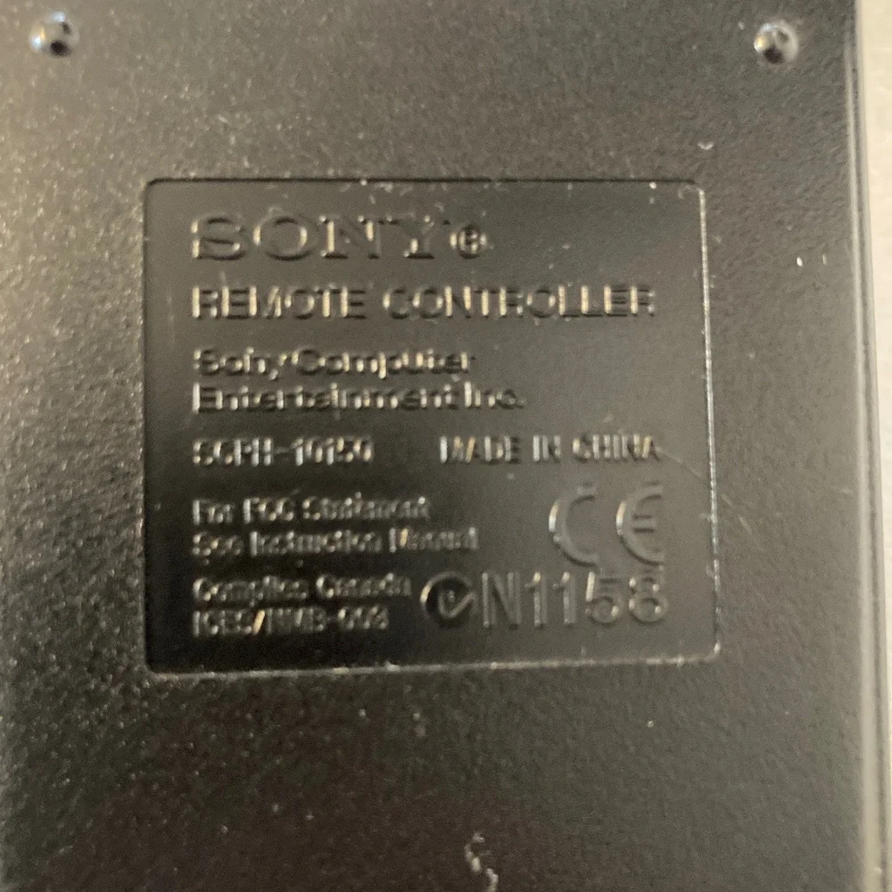 Sony PS2 DVD/ PlayStation Remote Control SCPH-10150 N1158